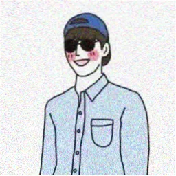 留言观众头像，沙白底色的圆形剪影